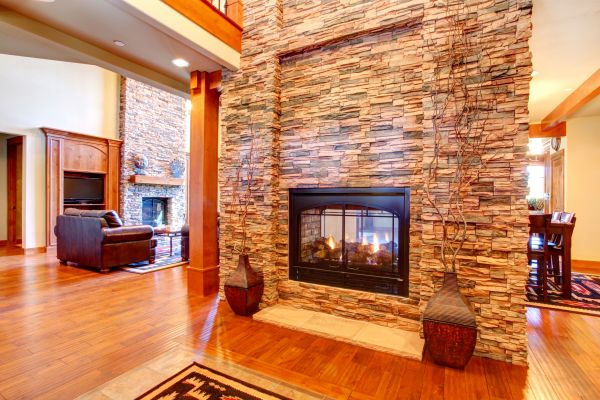 Stone Hearth Installation in Glen Allen